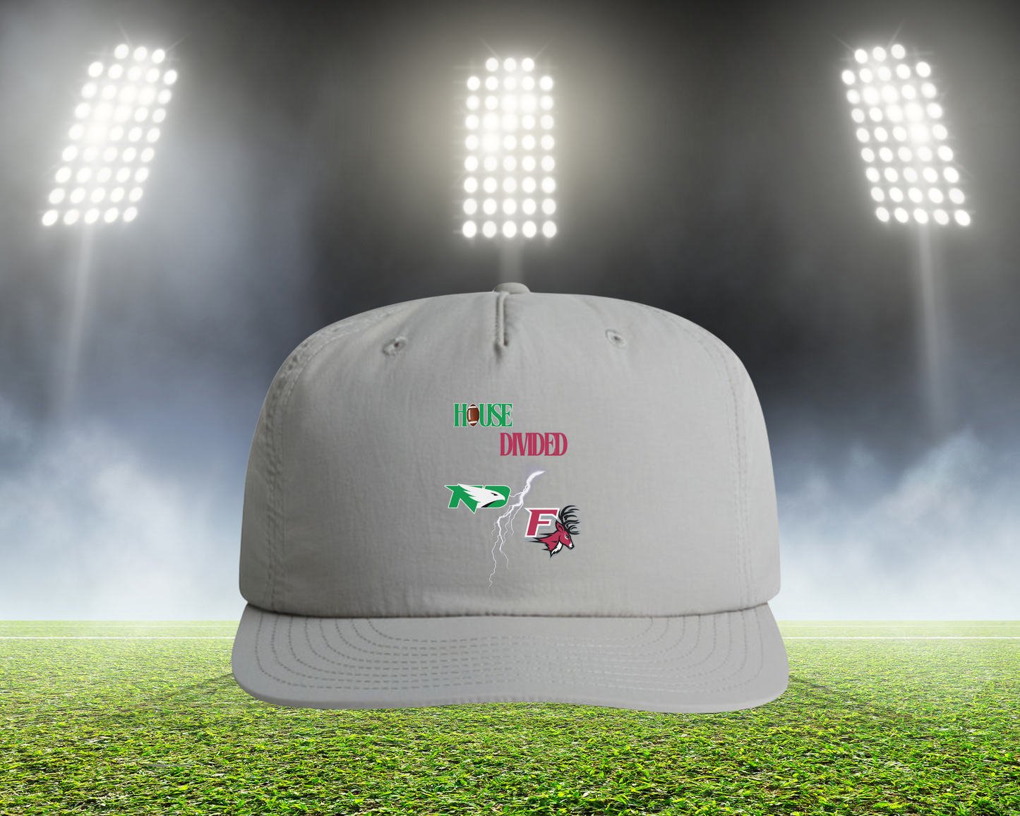 HD Lightning Football Hat