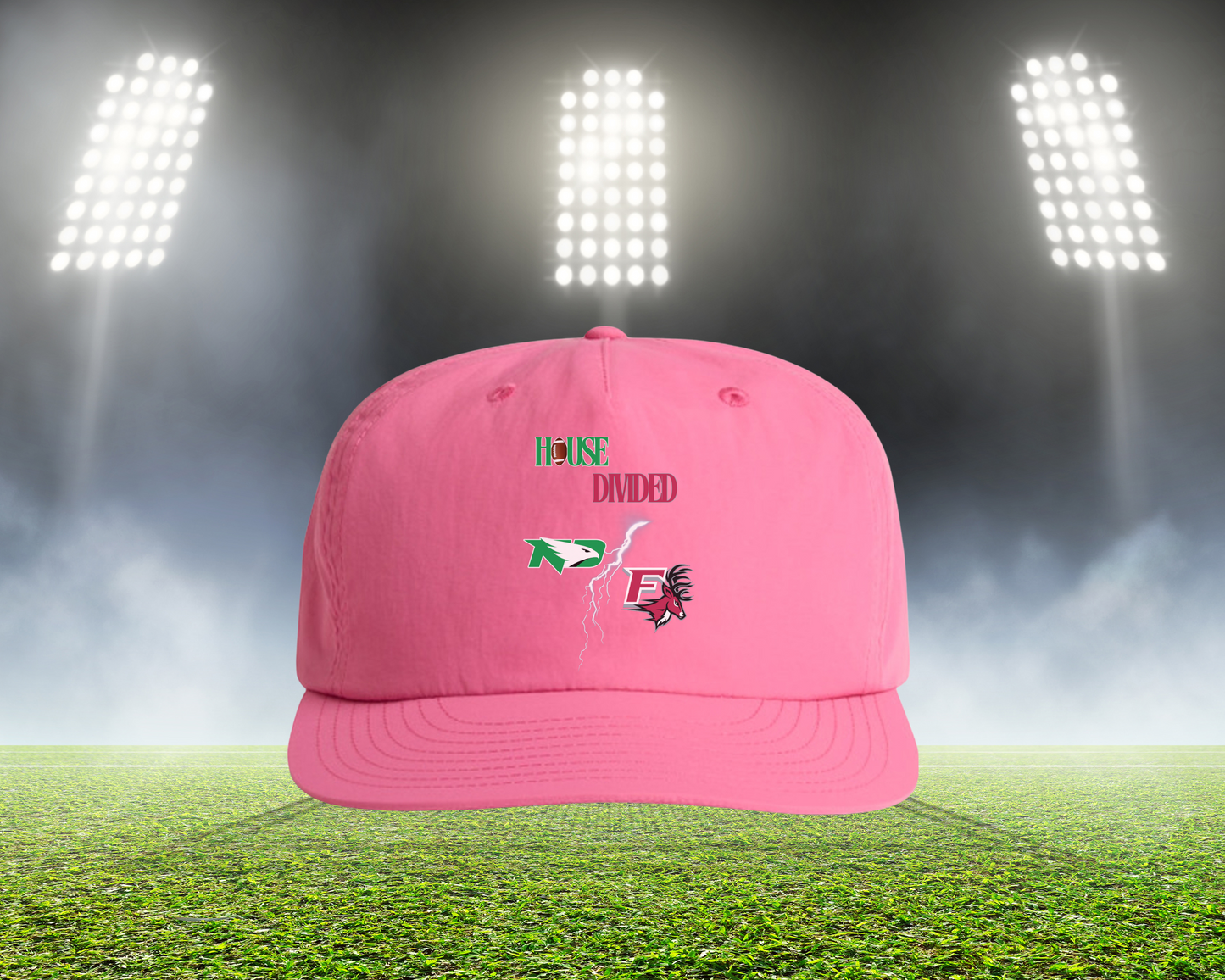 HD Lightning Football Hat