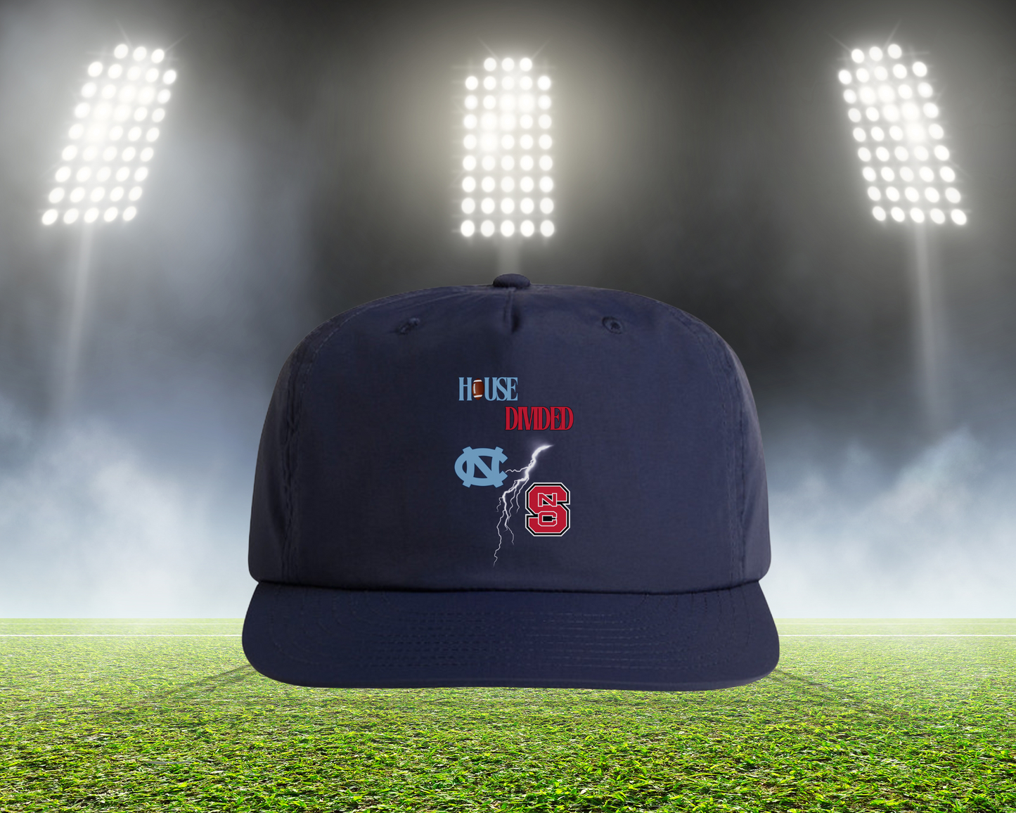 HD Lightning Football Hat
