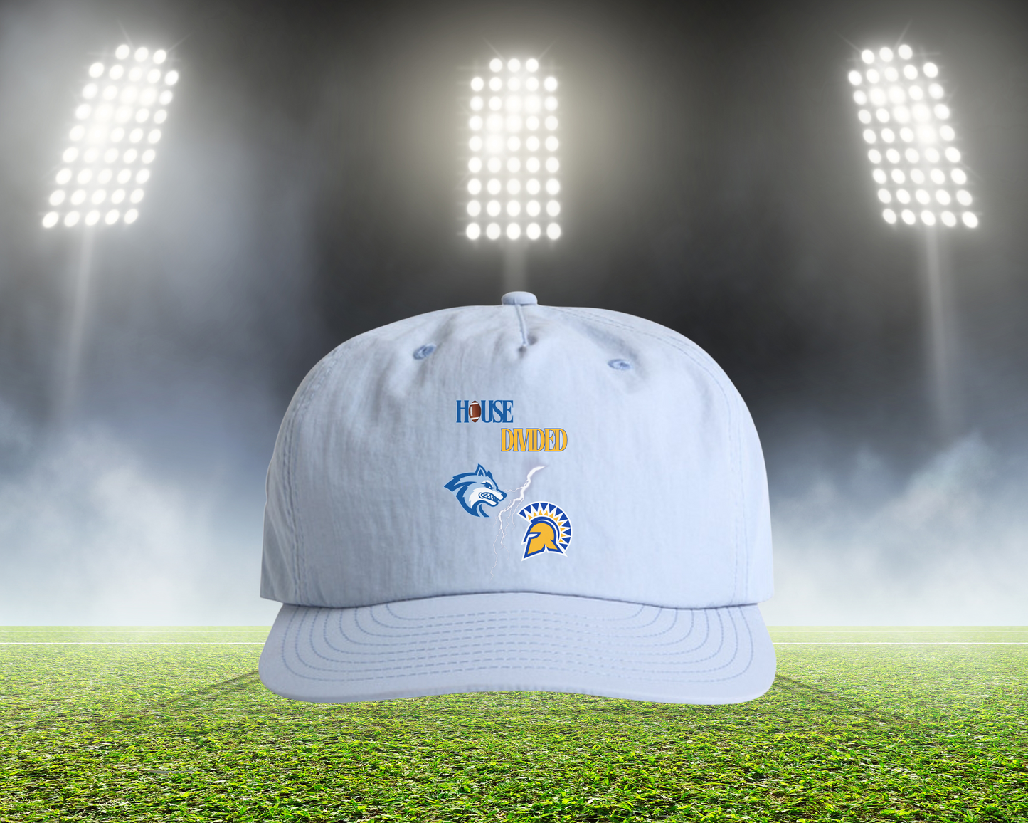 HD Lightning Football Hat