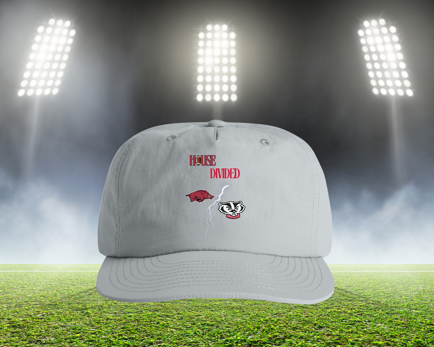 HD Lightning Football Hat