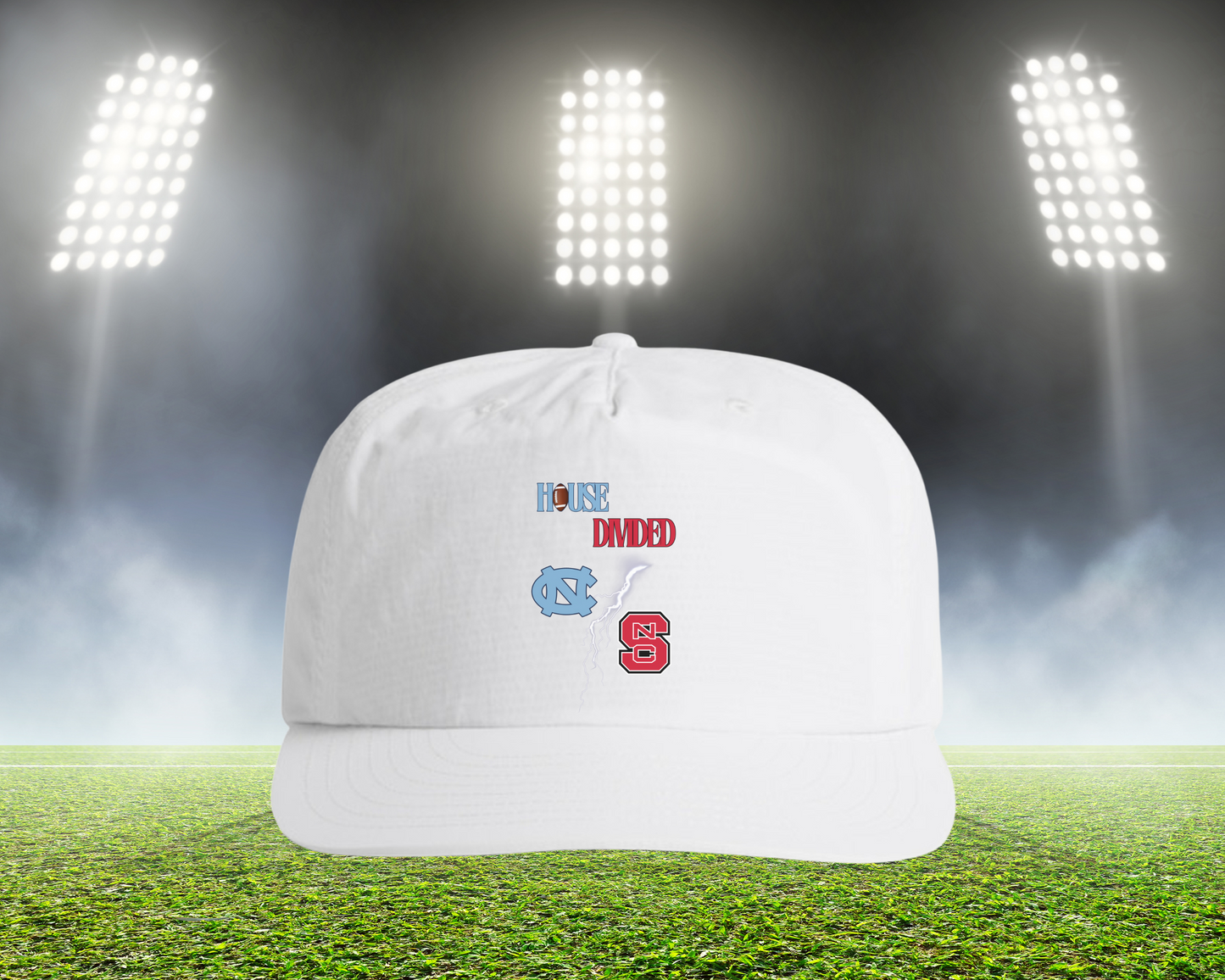 HD Lightning Football Hat