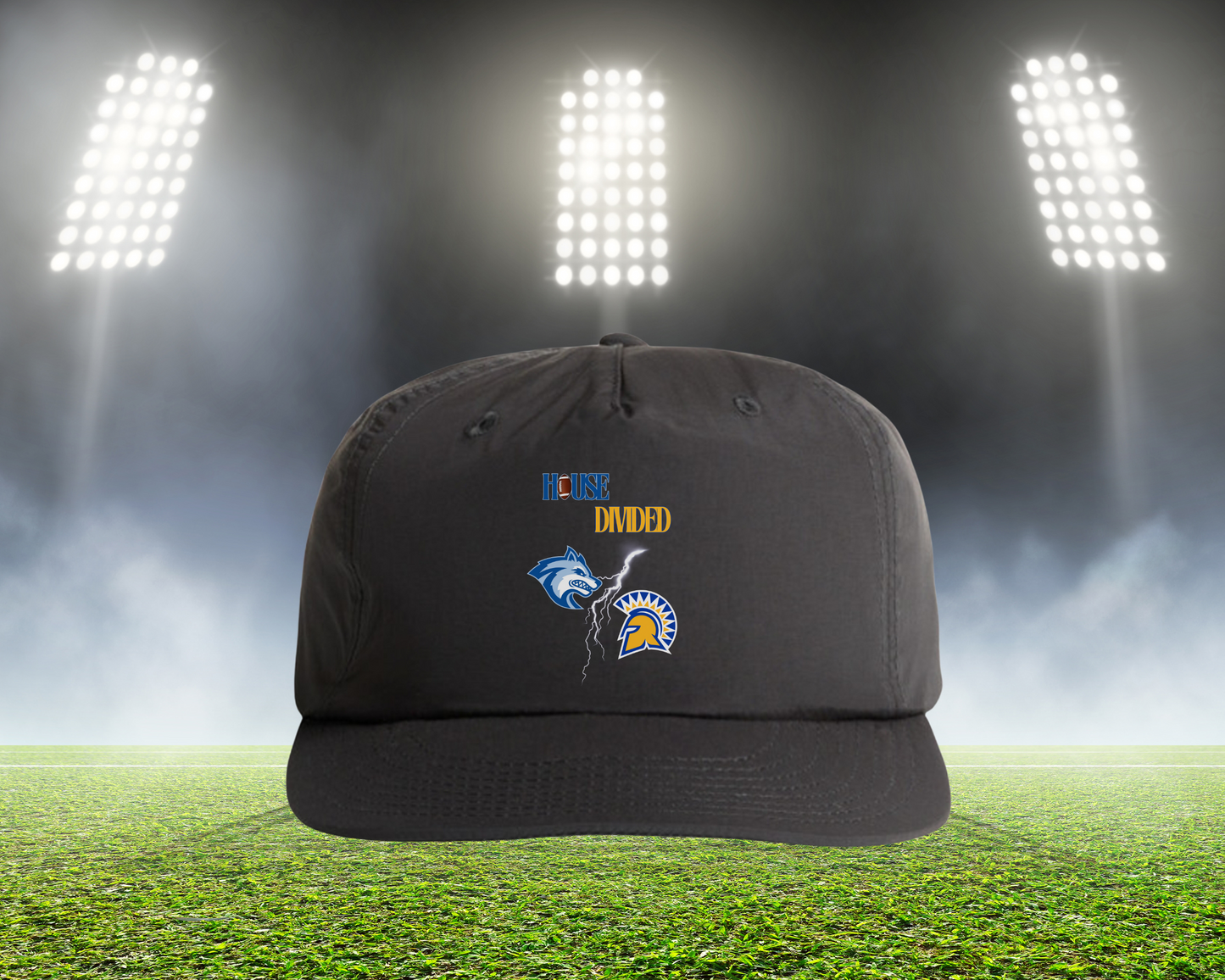 HD Lightning Football Hat