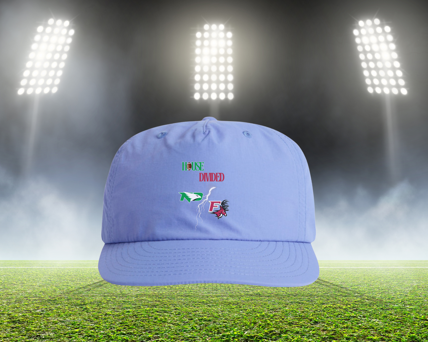 HD Lightning Football Hat