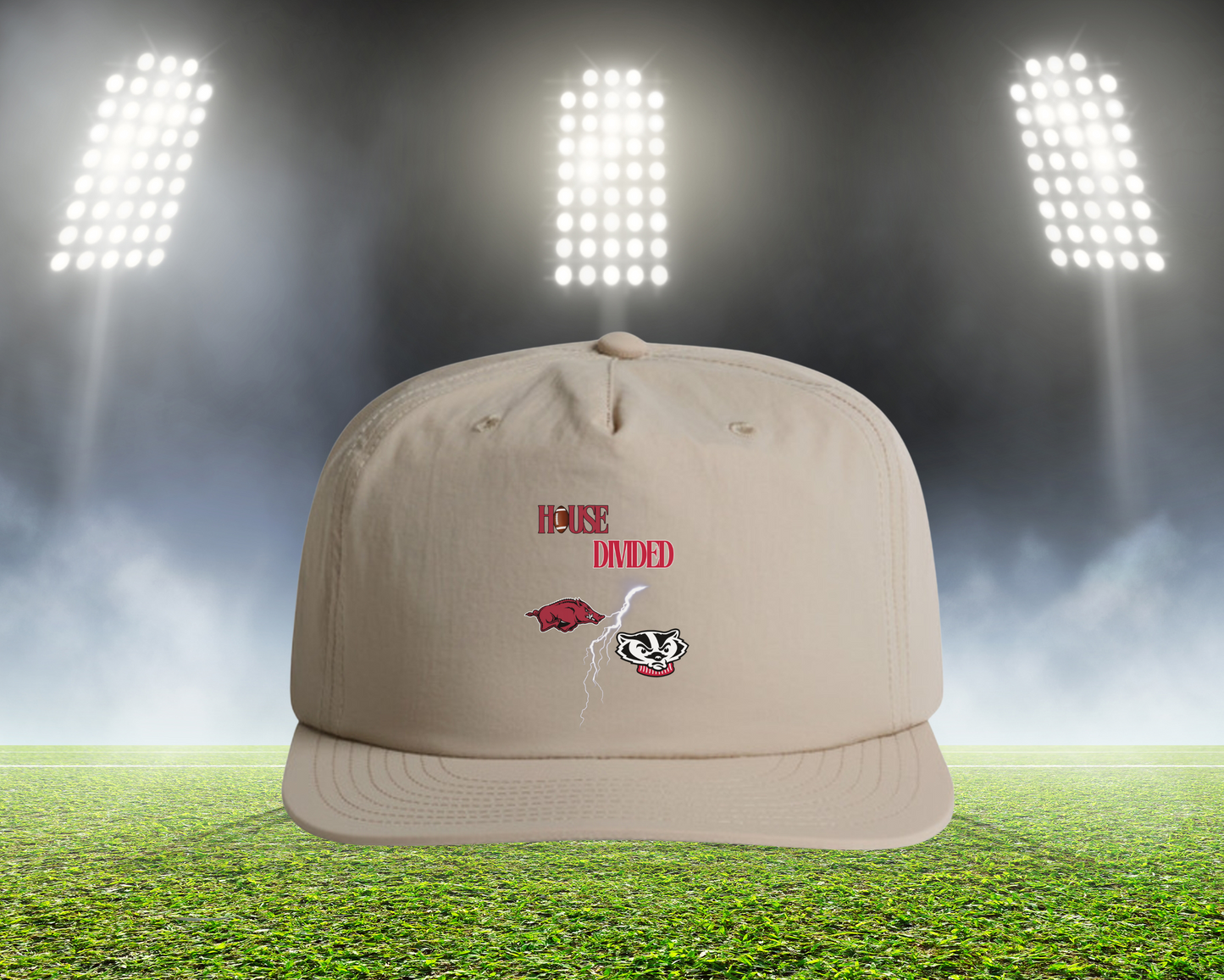 HD Lightning Football Hat