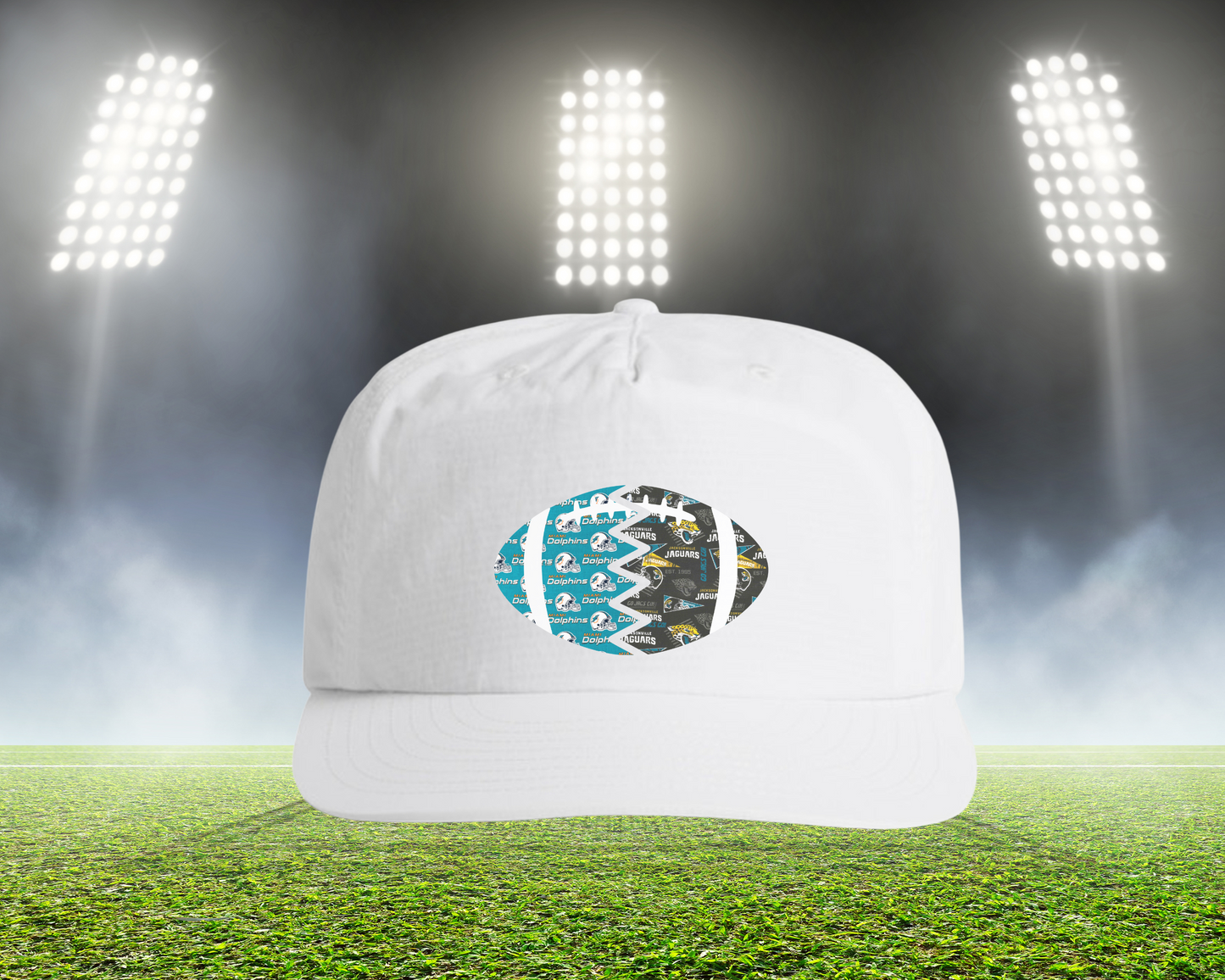 Split Football Prints Hat