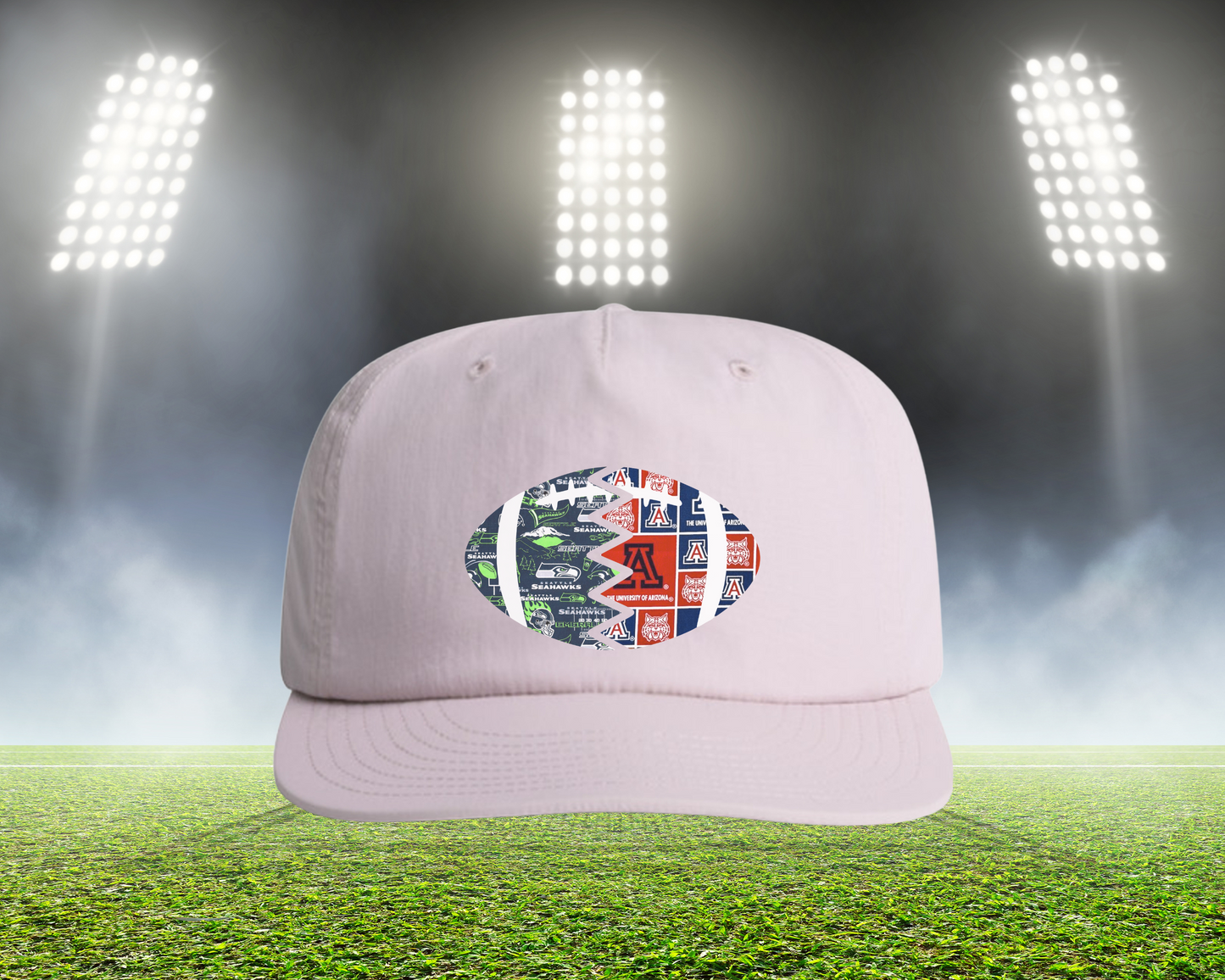 Split Football Prints Hat