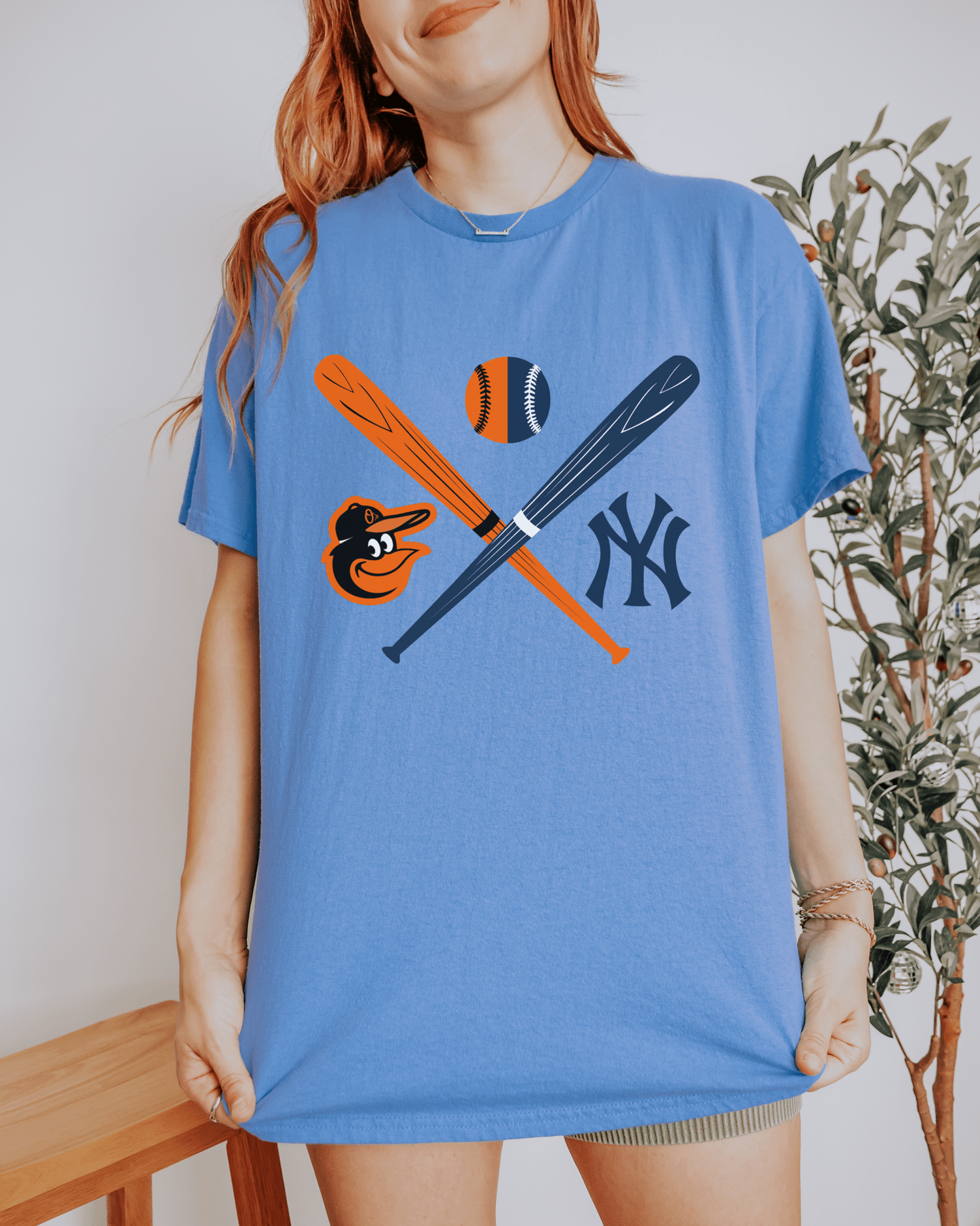 Crossed Bats Logos Baseball T-shirt - Tailgate Vibes