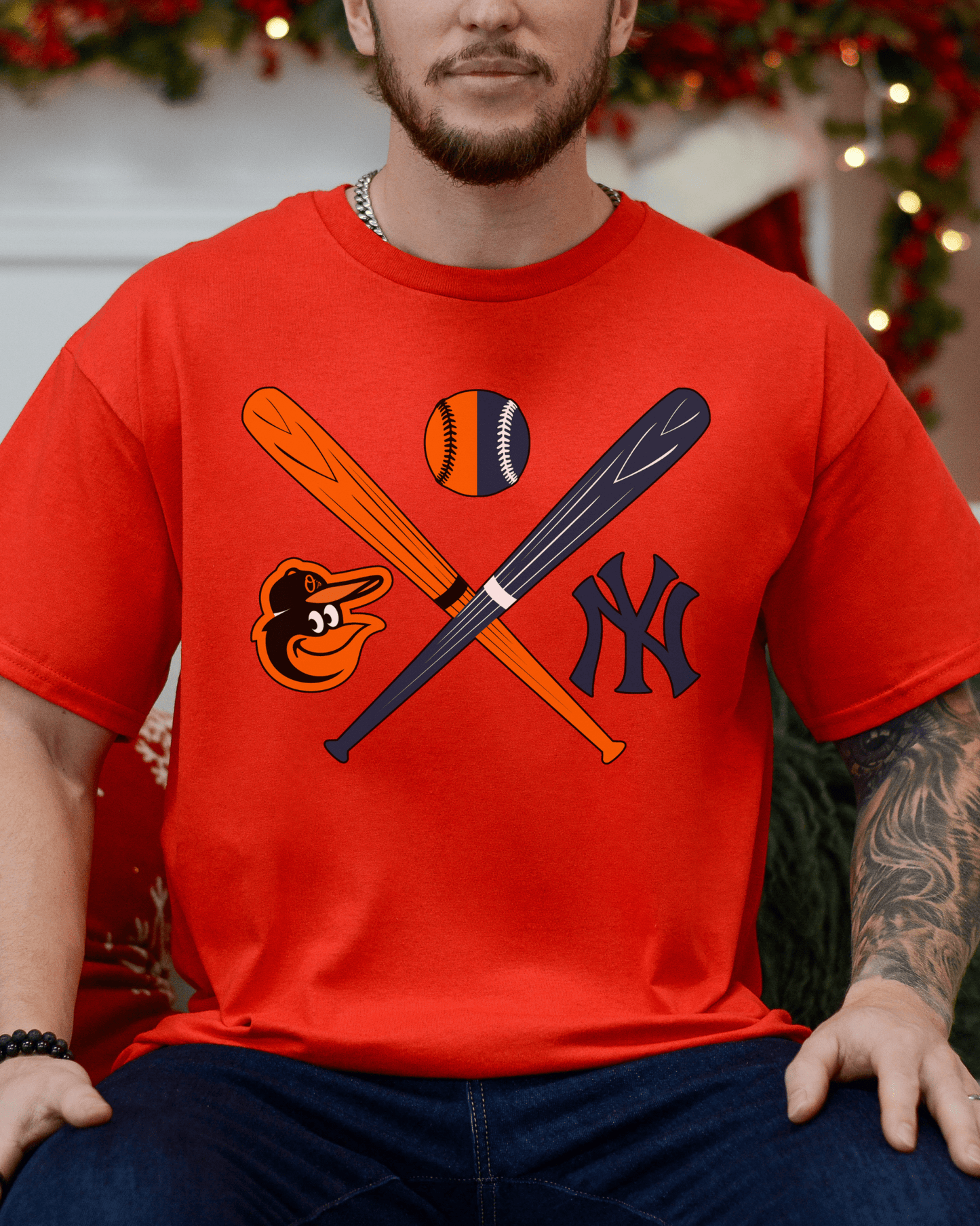 Crossed Bats Logos Baseball T-shirt - Tailgate Vibes