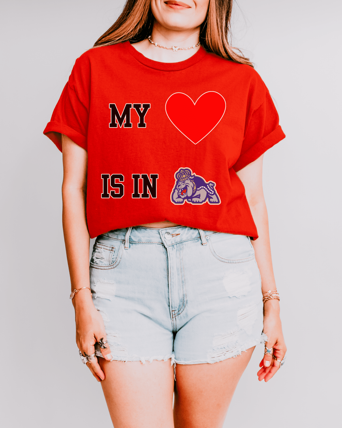 My Heart is in College T-shirt - Tailgate Vibes