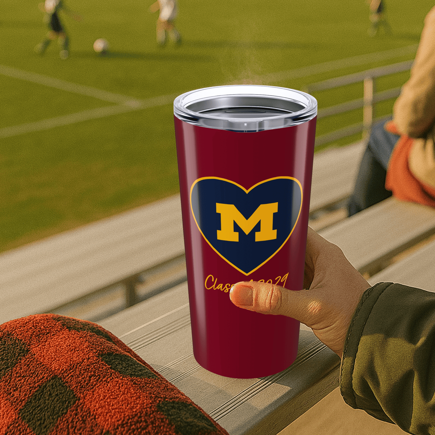 Single Logo Heart Class Of 20oz Stainless Tumbler - Tailgate Vibes