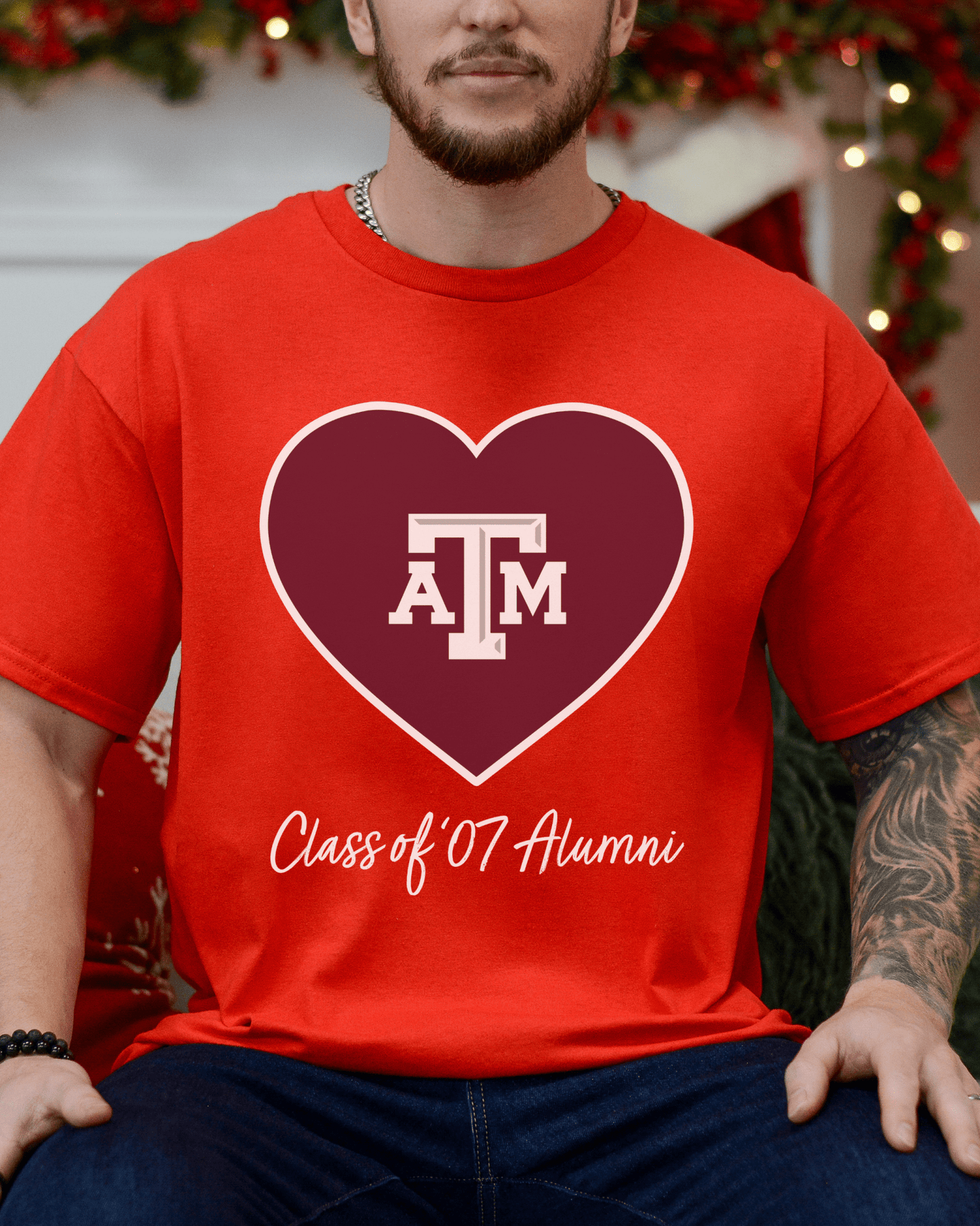 Single Logo Heart "Class Of" T-shirt - Tailgate Vibes