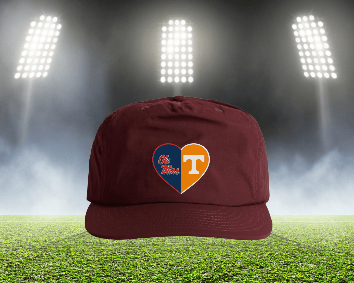 Split Heart Logos Surf Hat - Tailgate Vibes