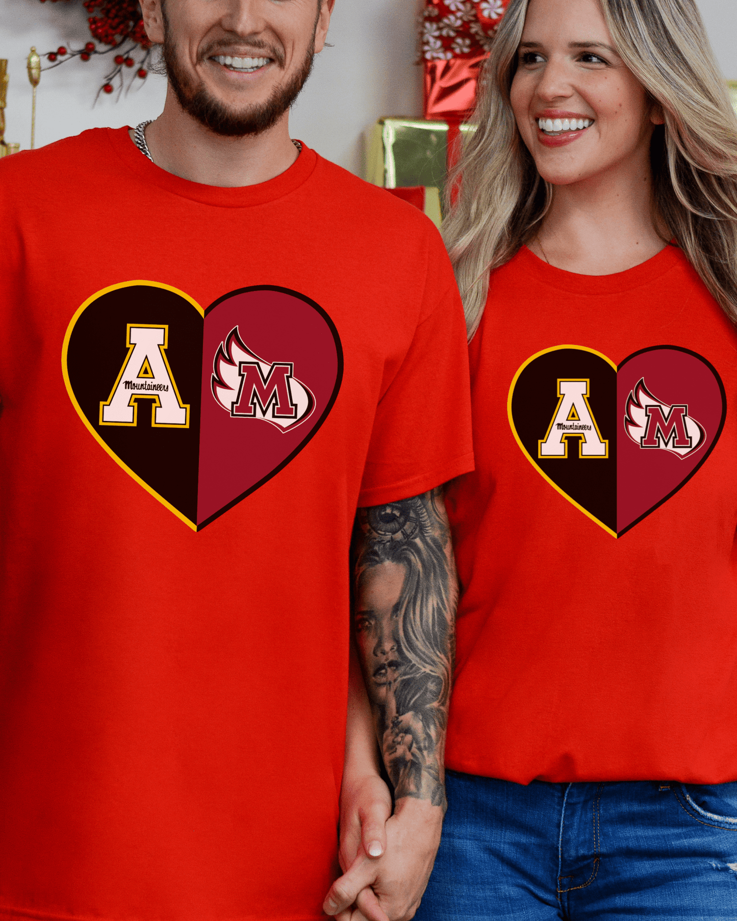 Split Heart Logos T-shirt - Tailgate Vibes