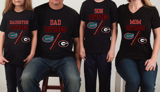 Torn Between Teams Family Divided T-shirt