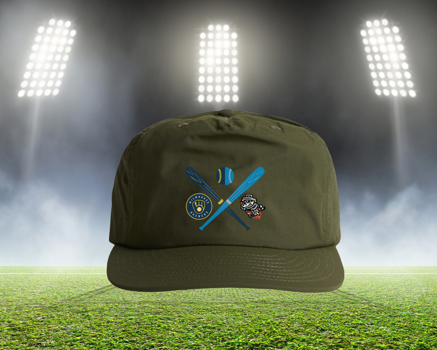 Crossed Bats Hat