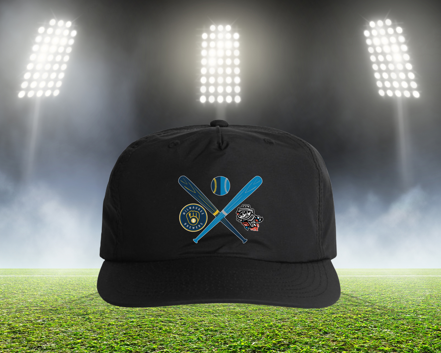 Crossed Bats Hat
