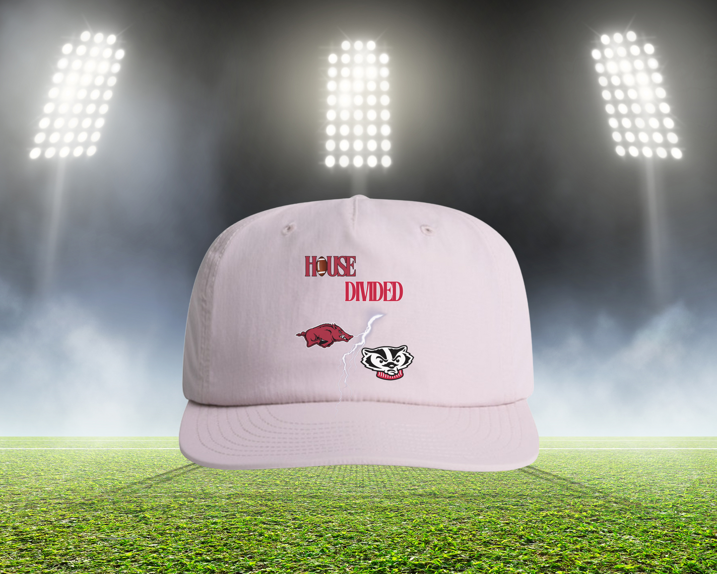 HD Lightning Football Hat