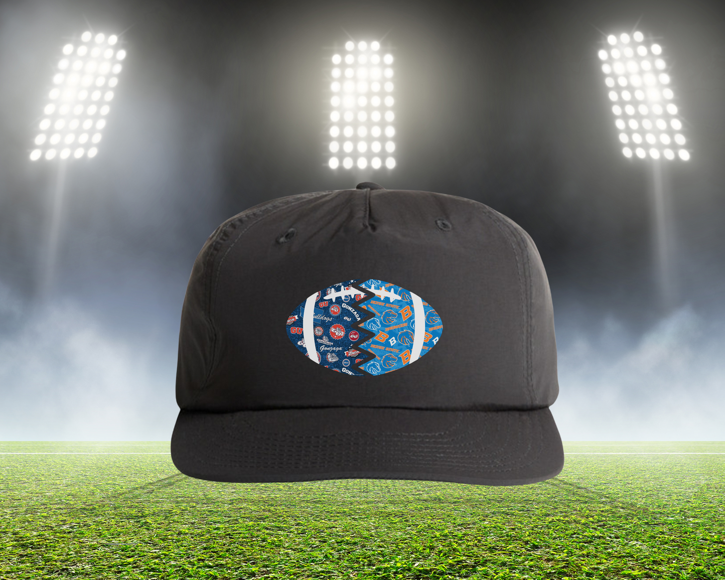 Split Football Prints Hat
