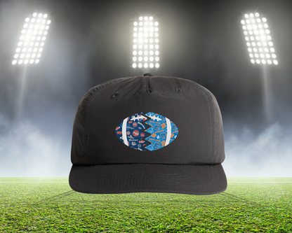 Split Football Prints Hat
