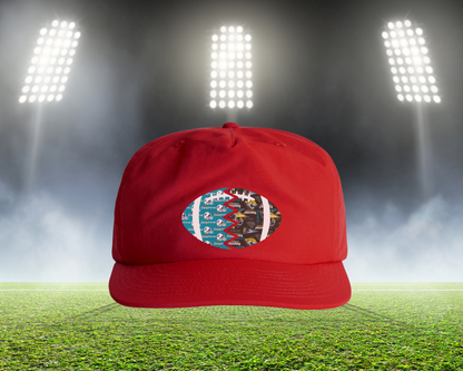 Split Football Prints Hat