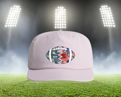 Split Football Prints Hat
