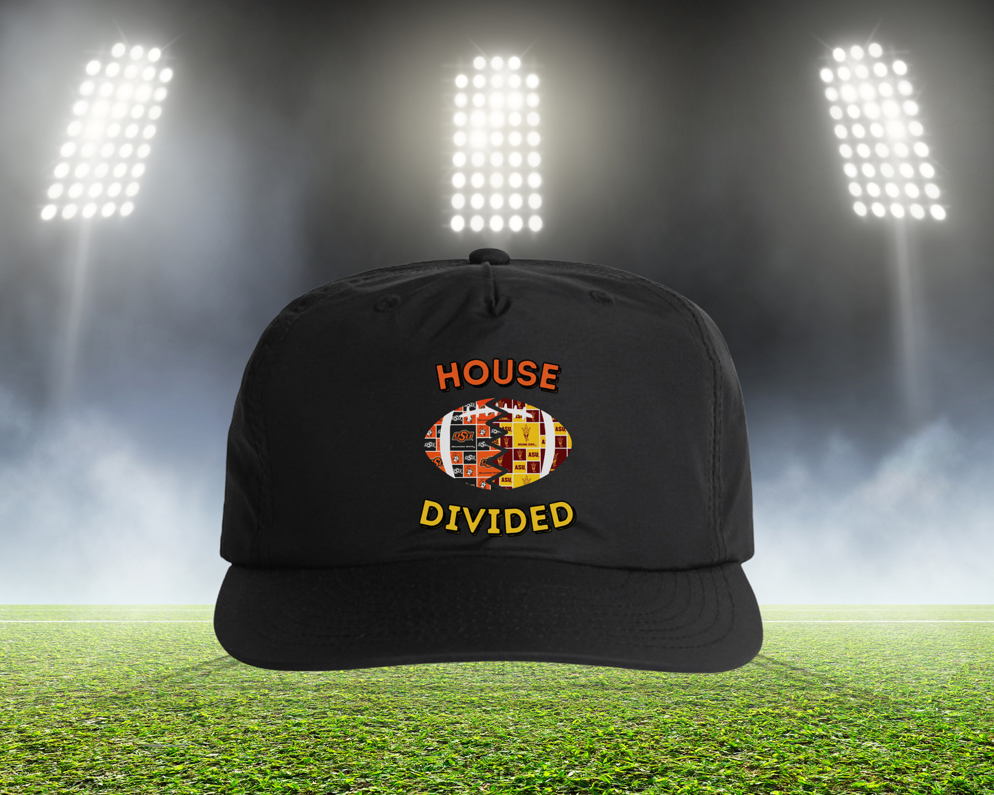 HD Split Football Prints Hat