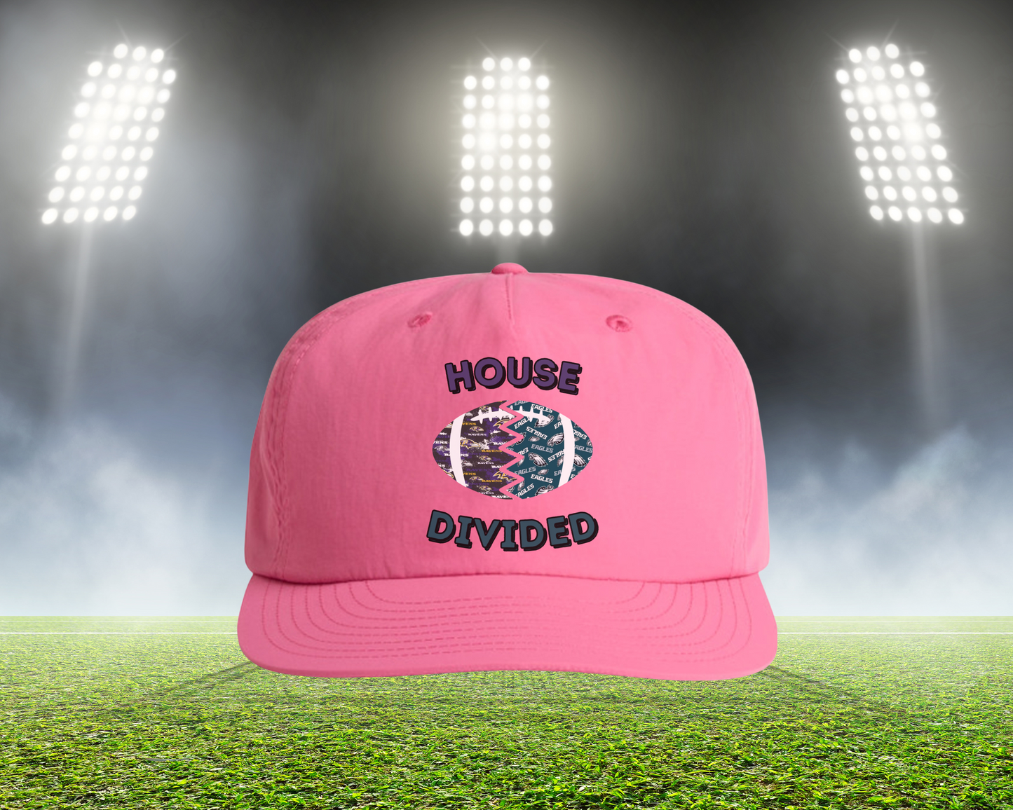 HD Split Football Prints Hat