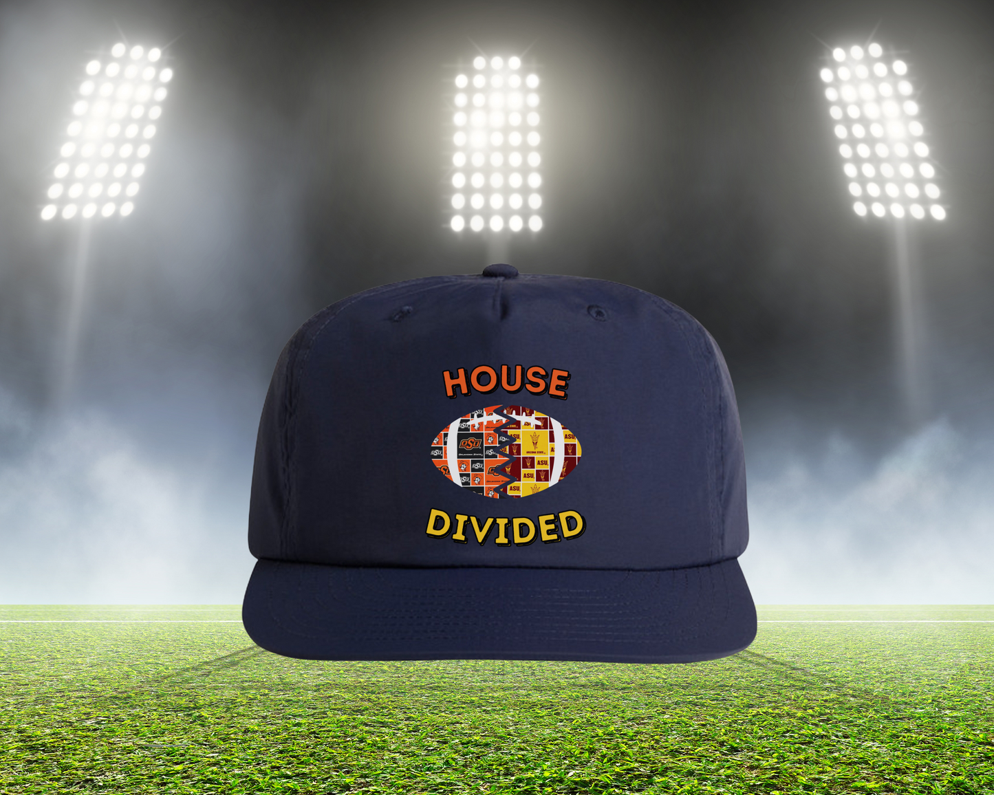 HD Split Football Prints Hat