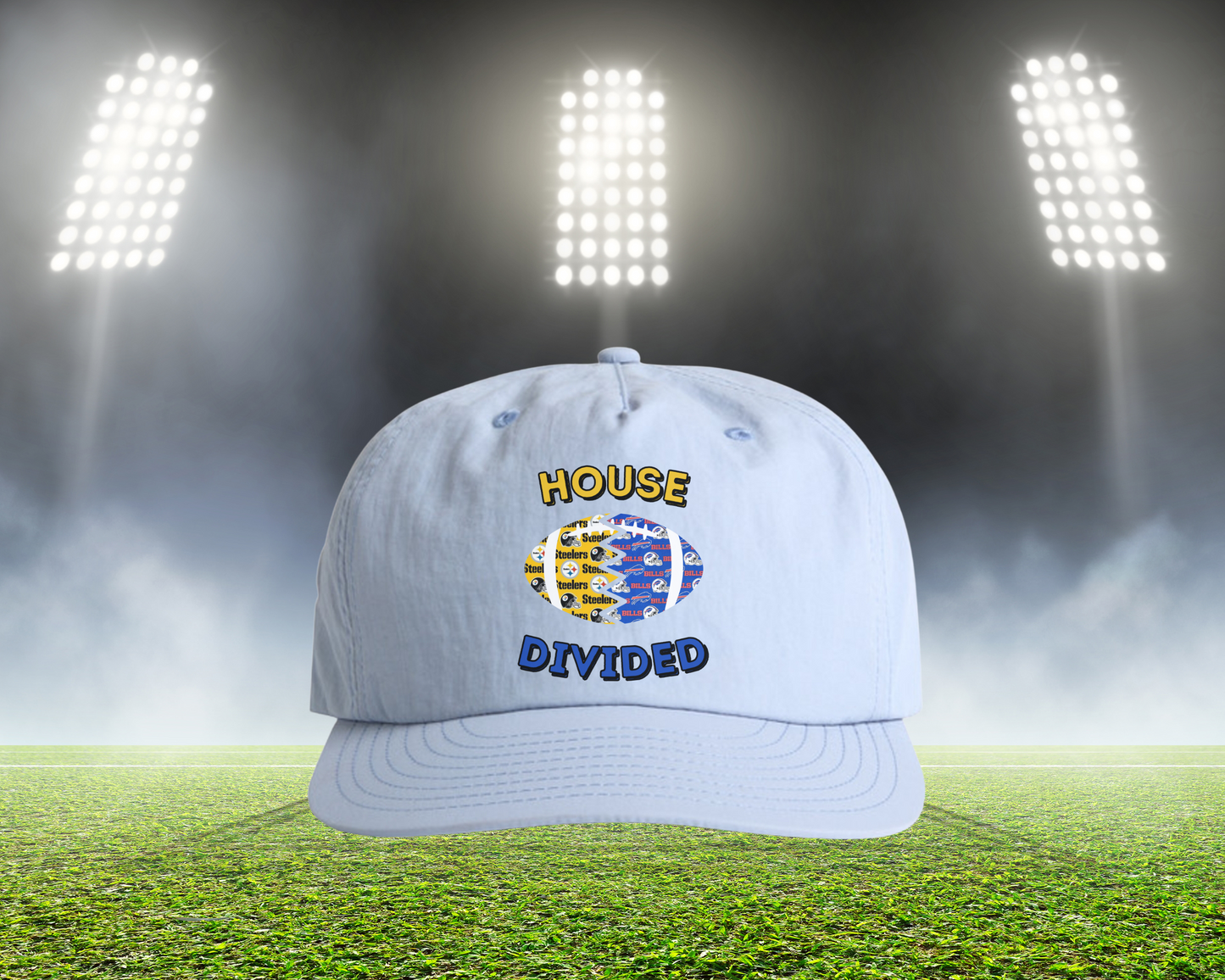 HD Split Football Prints Hat