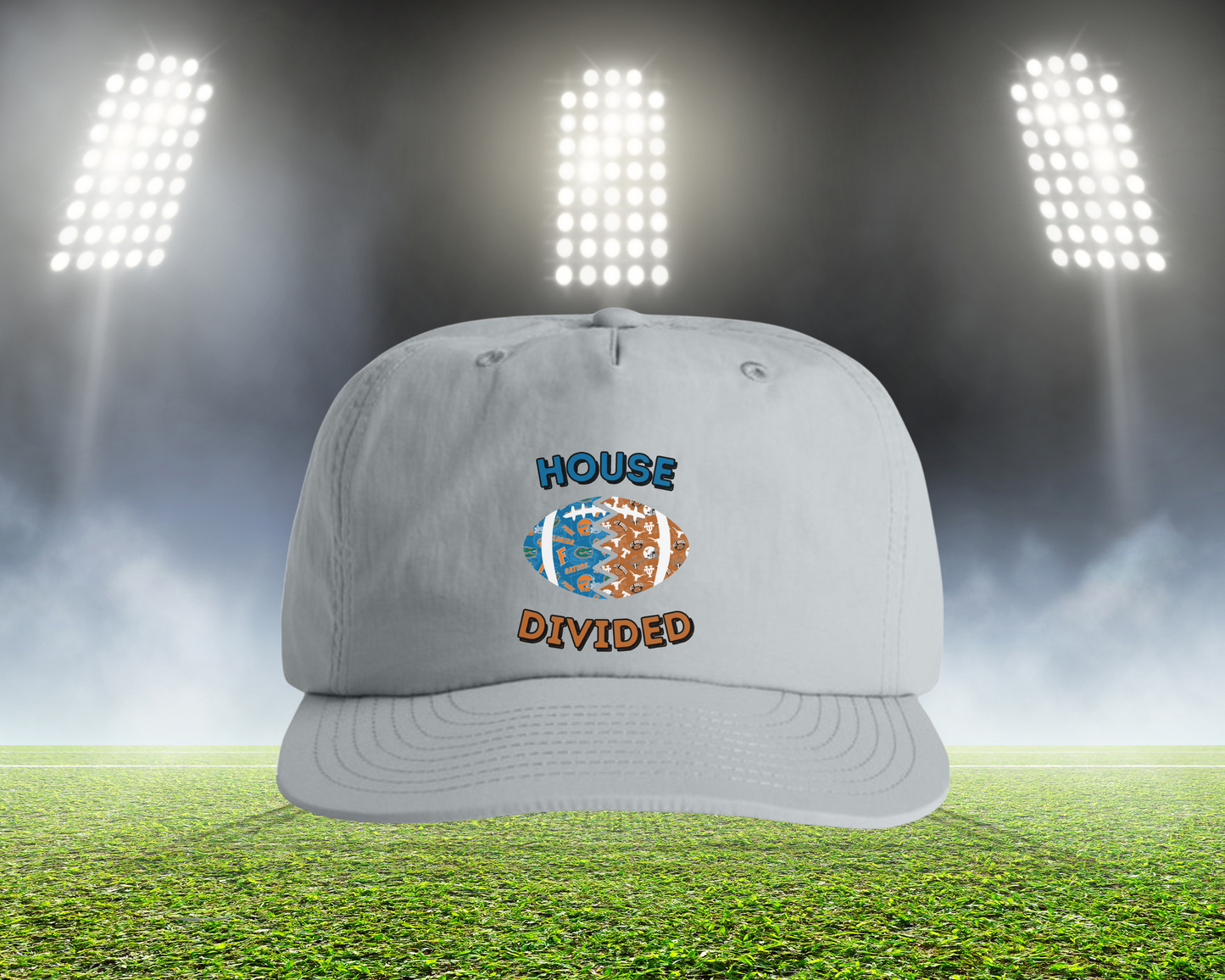 HD Split Football Prints Hat