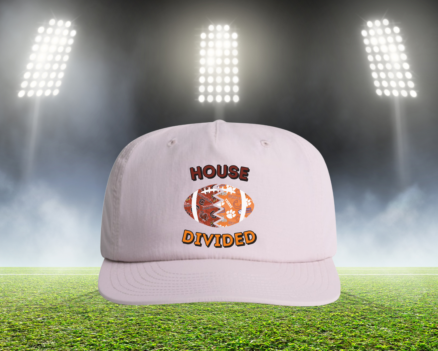 HD Split Football Prints Hat
