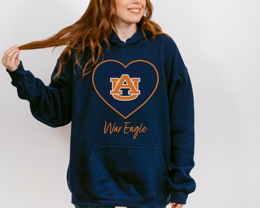 Single Logo Heart Hooded Sweatshirt