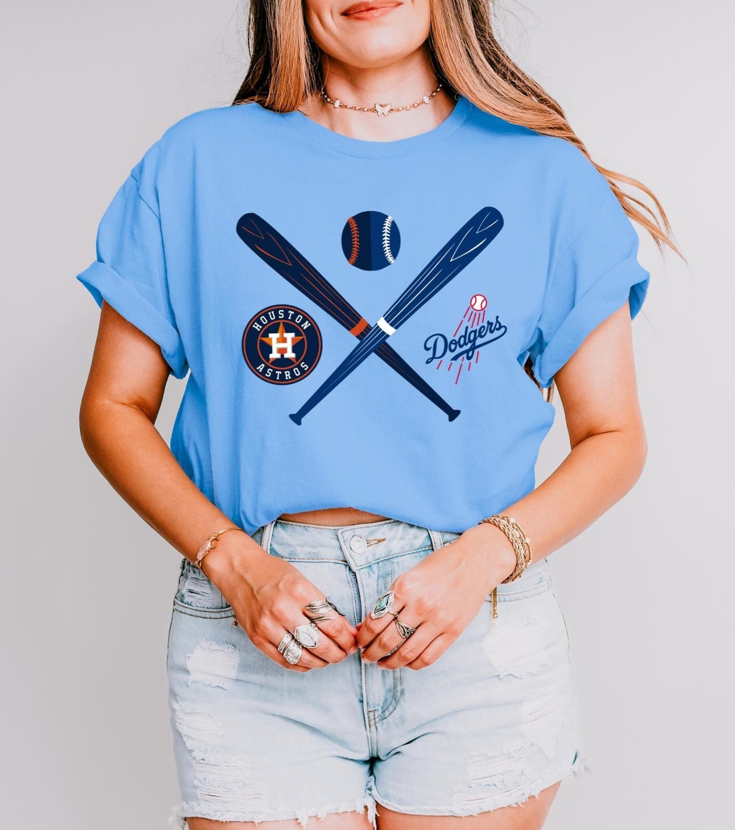 Crossed Bats Logos Baseball T-shirt - Tailgate Vibes