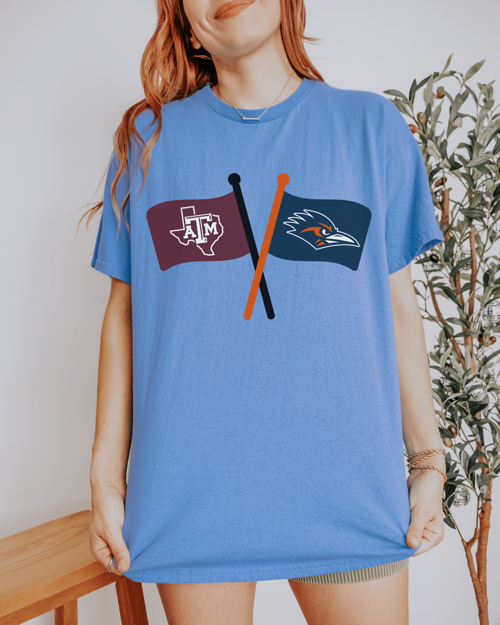 Crossed Flags T-shirt - Tailgate Vibes