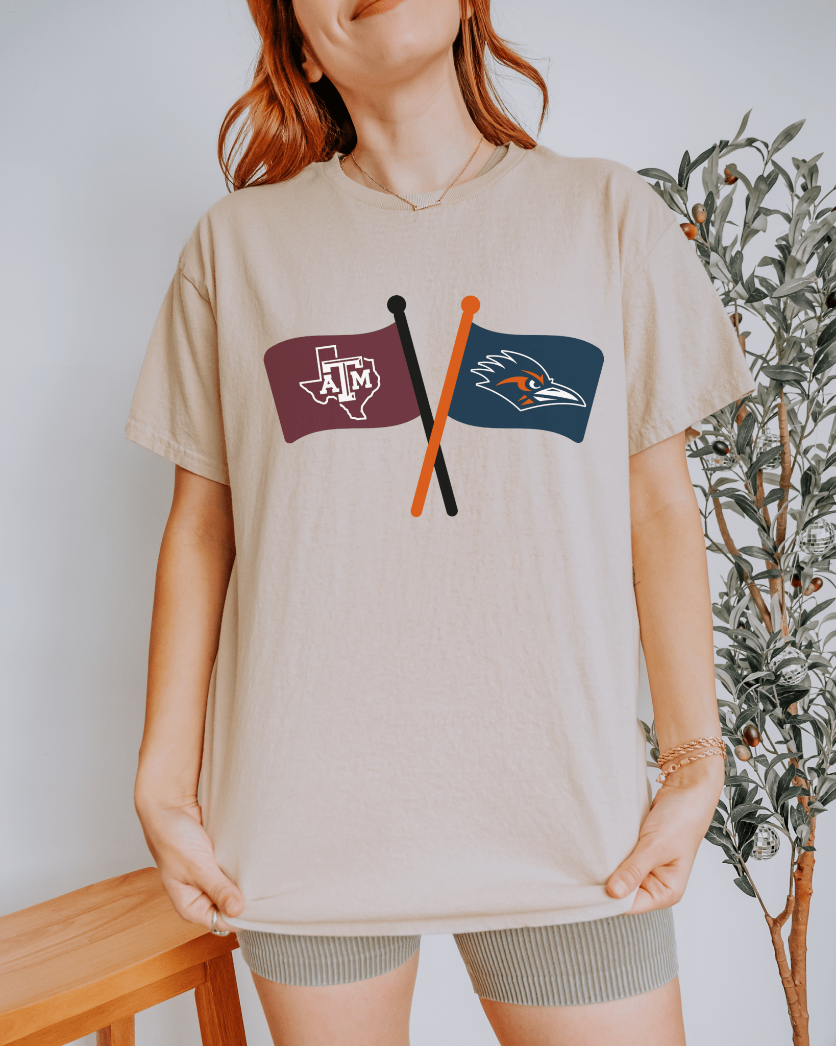 Crossed Flags T-shirt - Tailgate Vibes