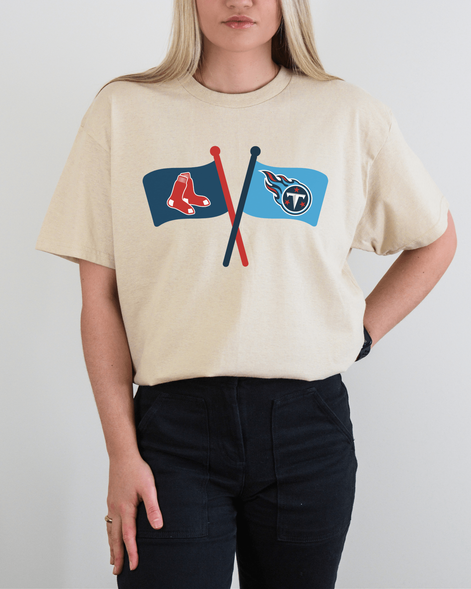 Crossed Flags T-shirt - Tailgate Vibes