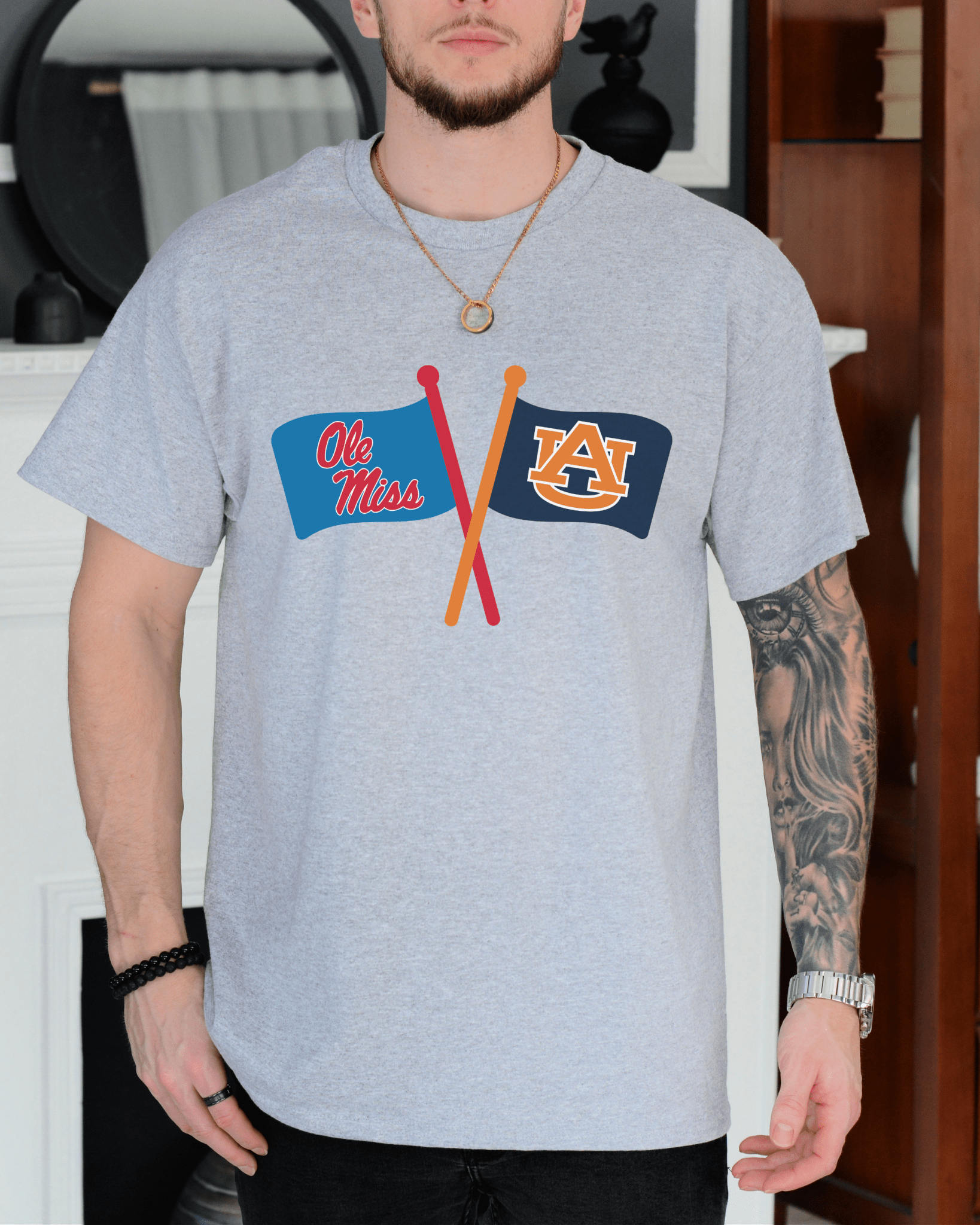 Crossed Flags T-shirt - Tailgate Vibes