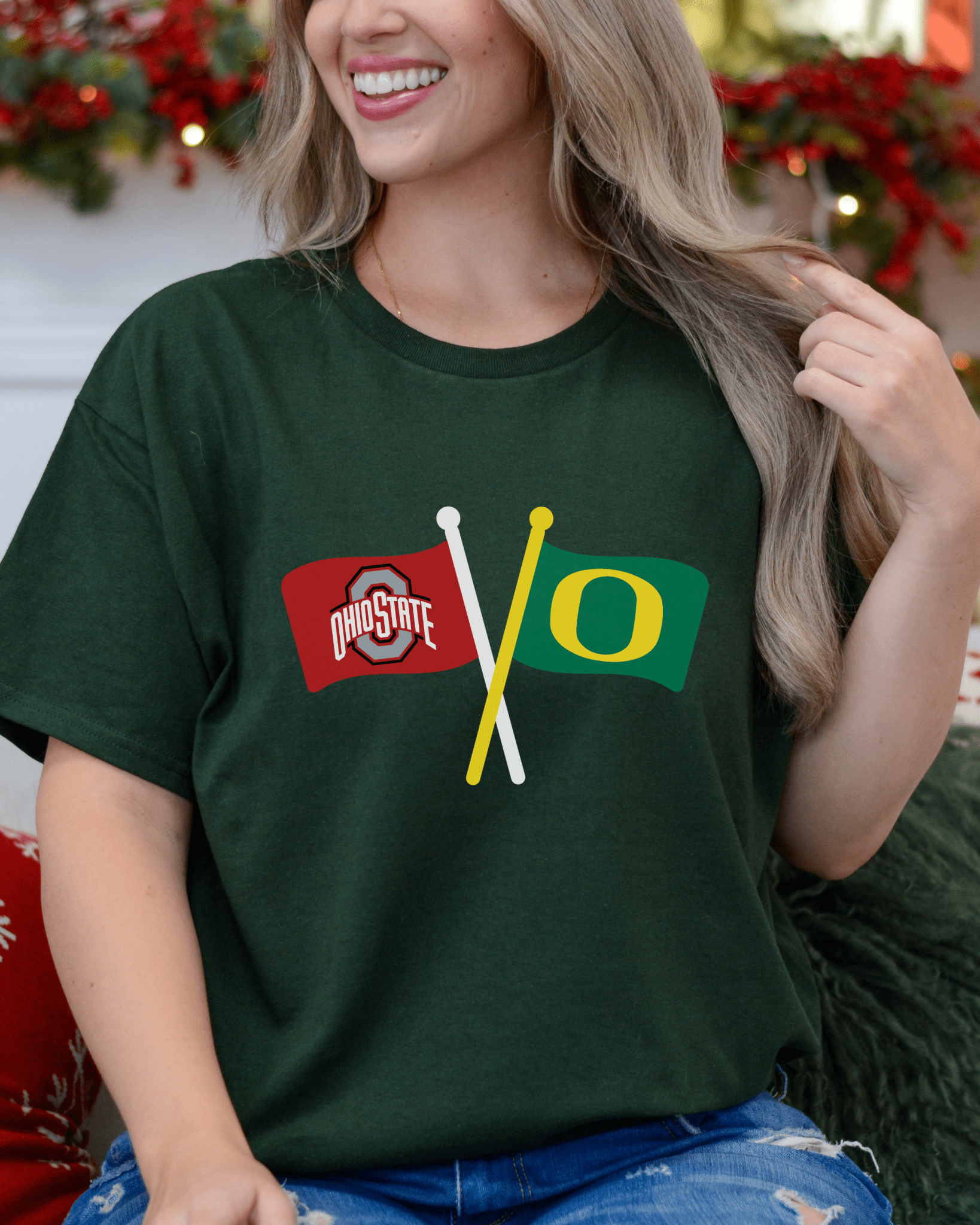 Crossed Flags T-shirt - Tailgate Vibes