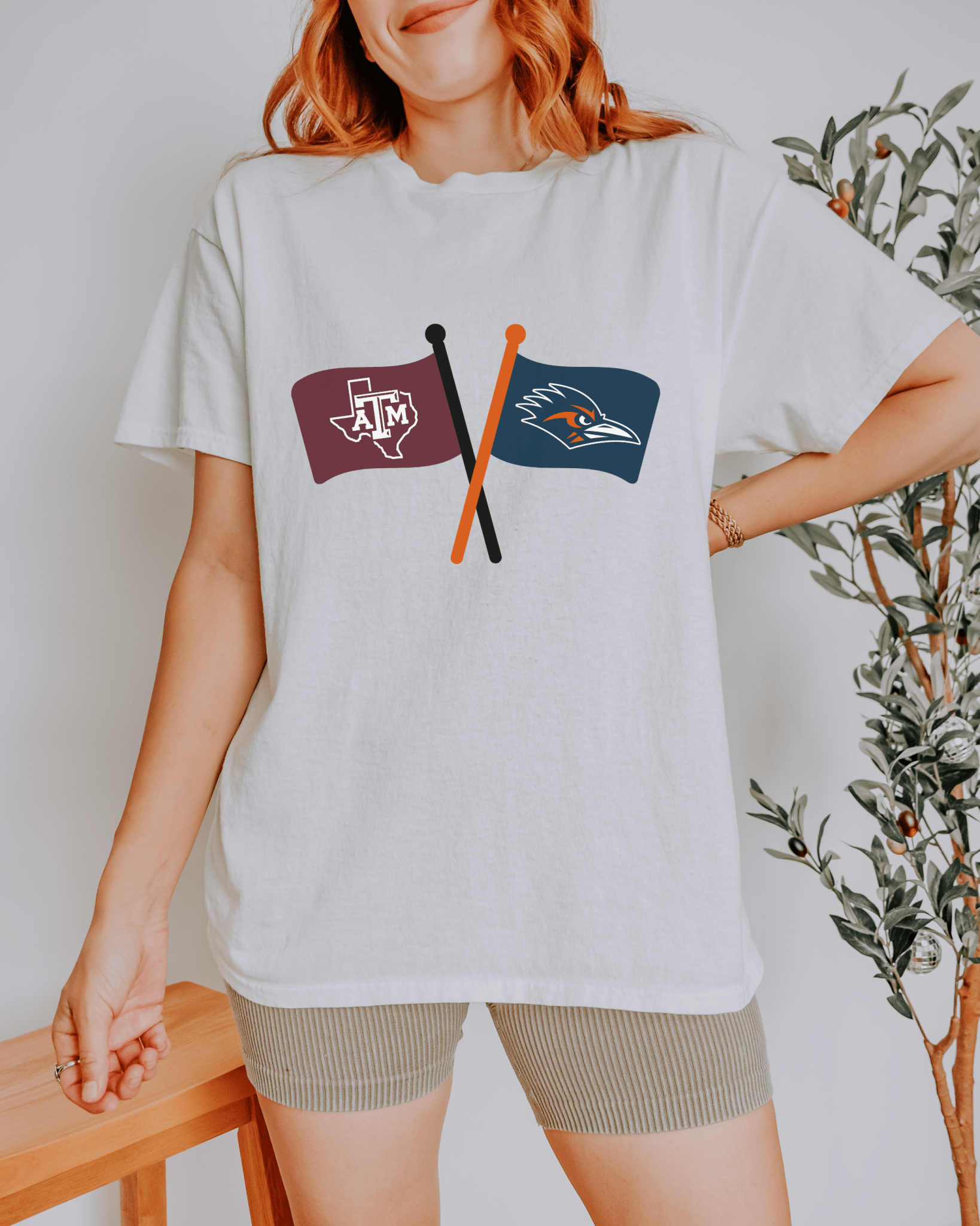 Crossed Flags T-shirt - Tailgate Vibes