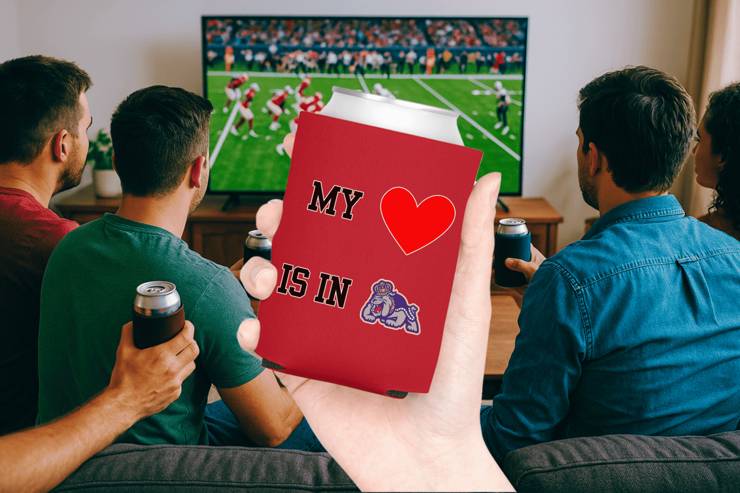 My Heart is in College Can Coolers - Tailgate Vibes