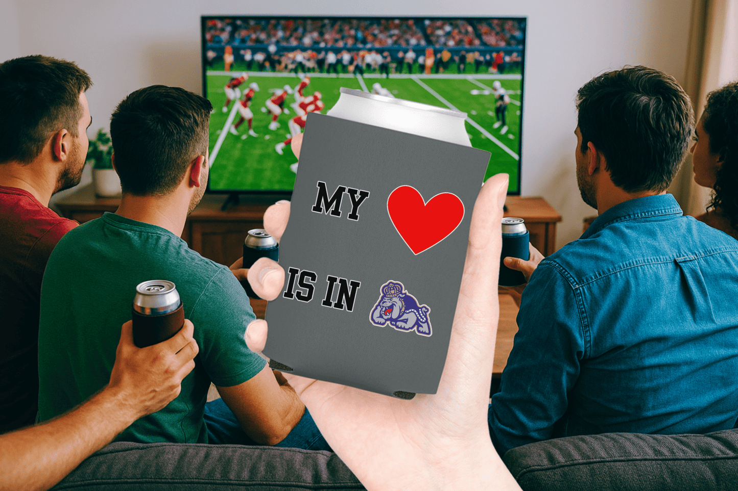 My Heart is in College Can Coolers - Tailgate Vibes