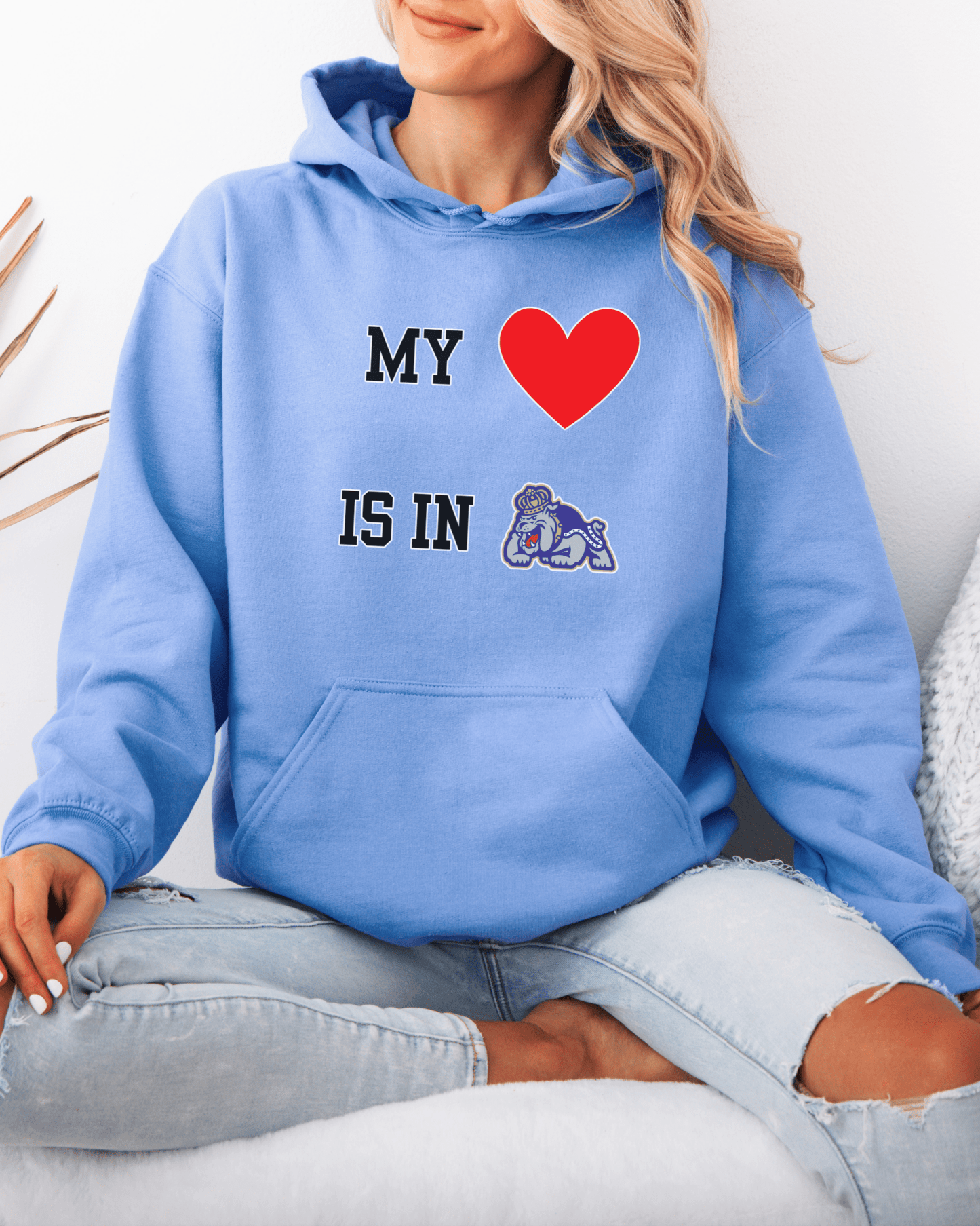My Heart is in College Hooded Sweatshirt - Tailgate Vibes