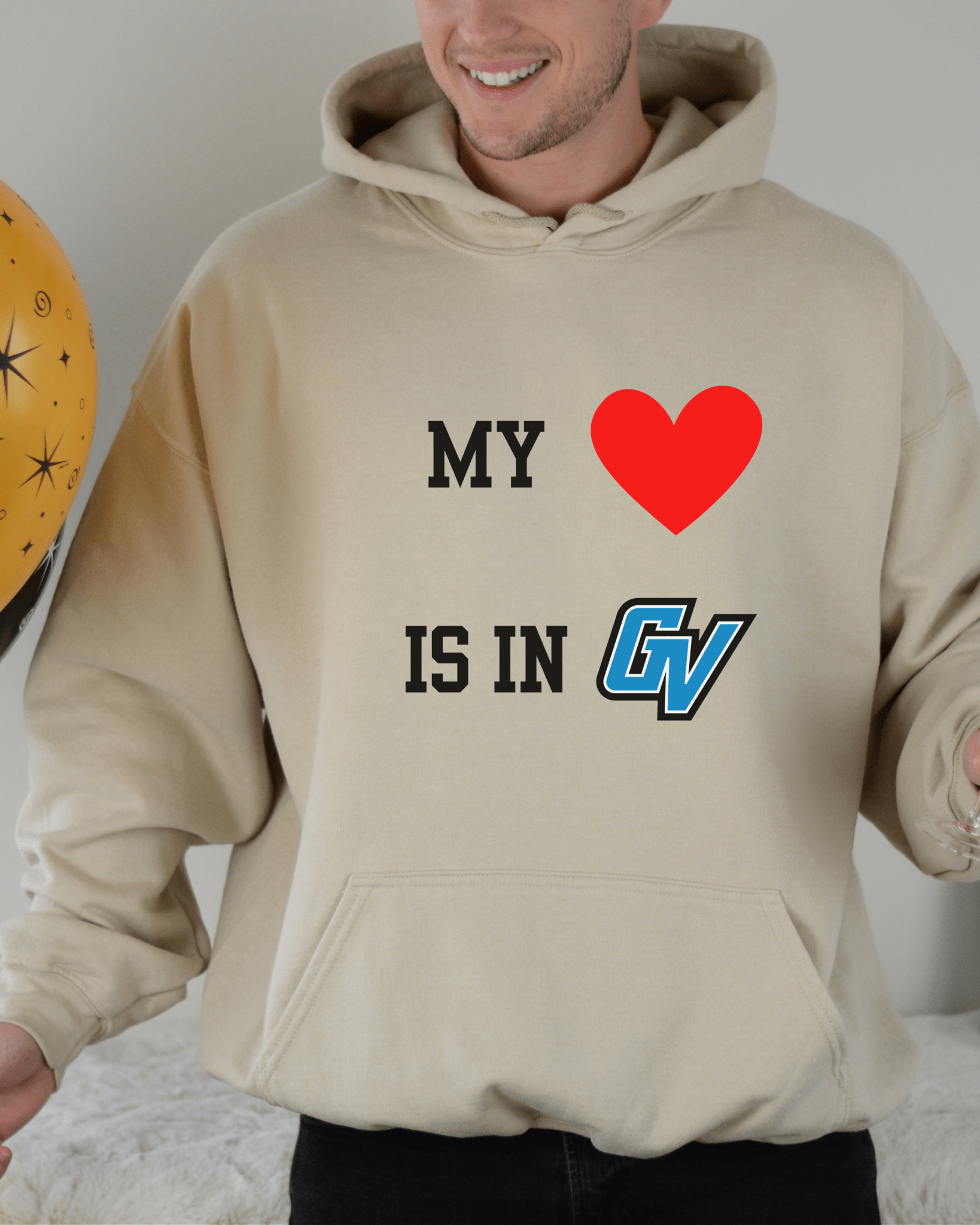 My Heart is in College Hooded Sweatshirt - Tailgate Vibes