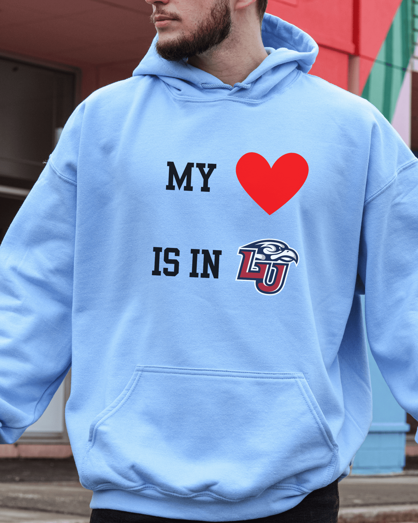 My Heart is in College Hooded Sweatshirt - Tailgate Vibes