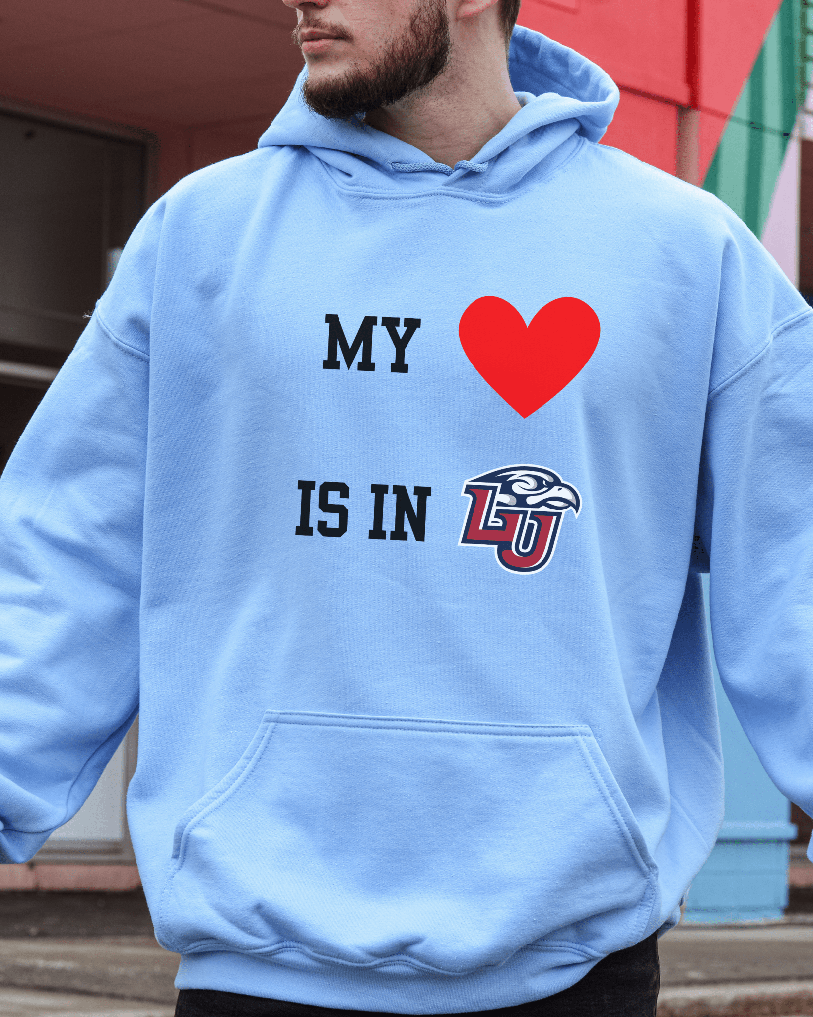 My Heart is in College Hooded Sweatshirt - Tailgate Vibes