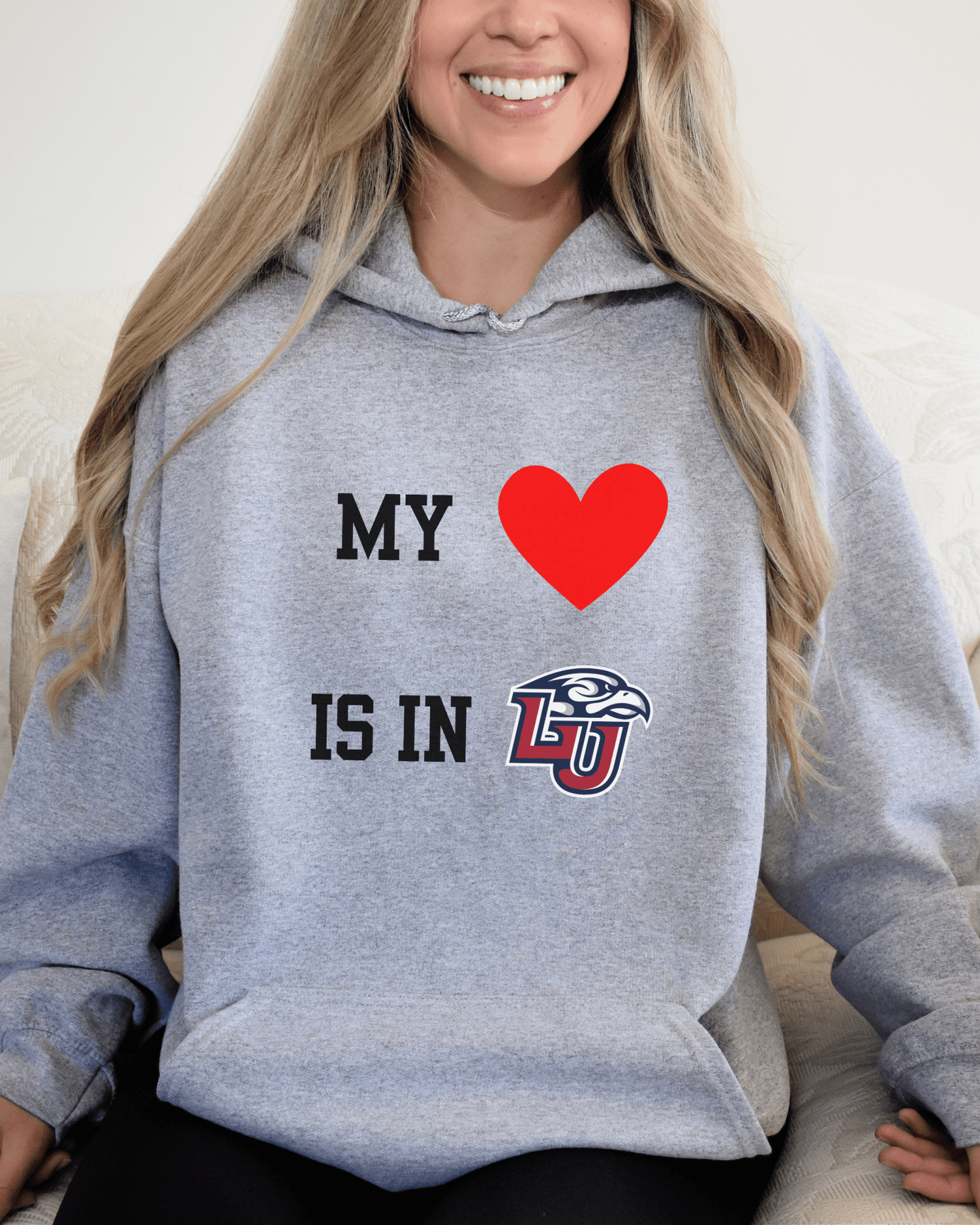 My Heart is in College Hooded Sweatshirt - Tailgate Vibes
