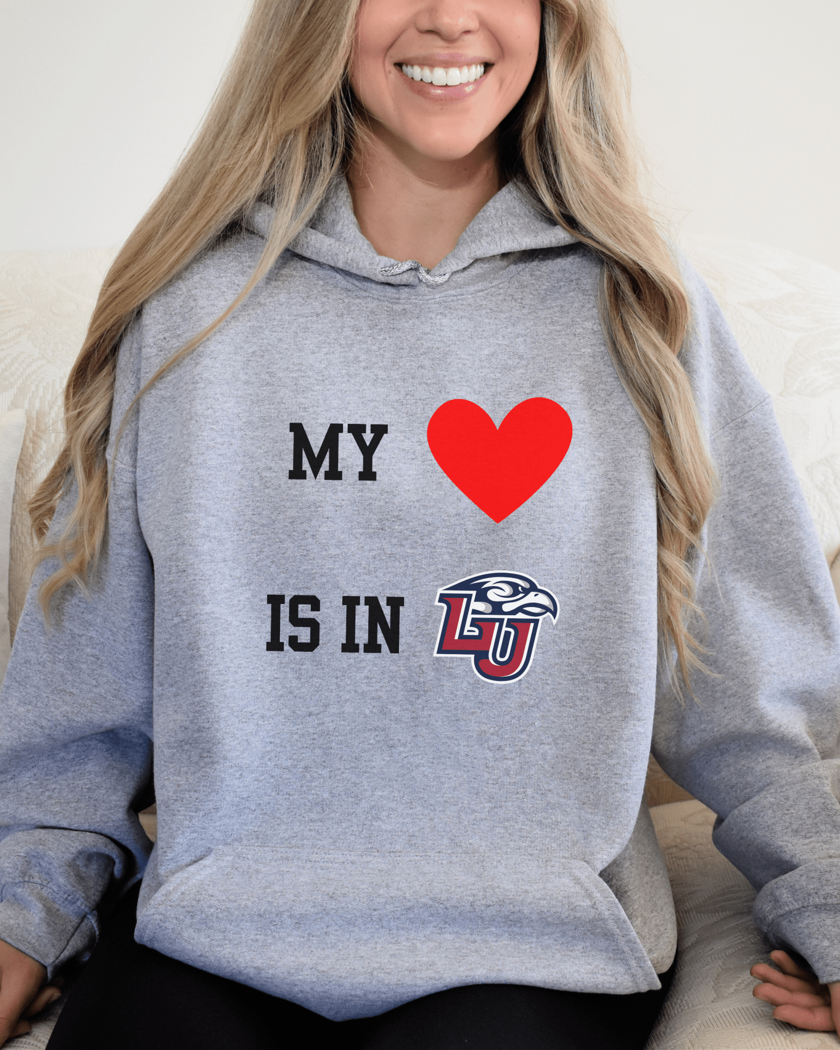 My Heart is in College Hooded Sweatshirt - Tailgate Vibes