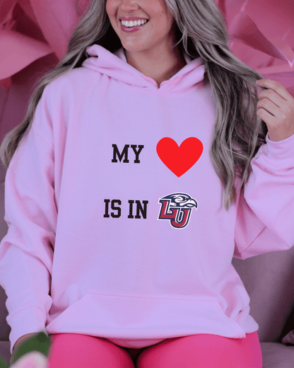 My Heart is in College Hooded Sweatshirt - Tailgate Vibes