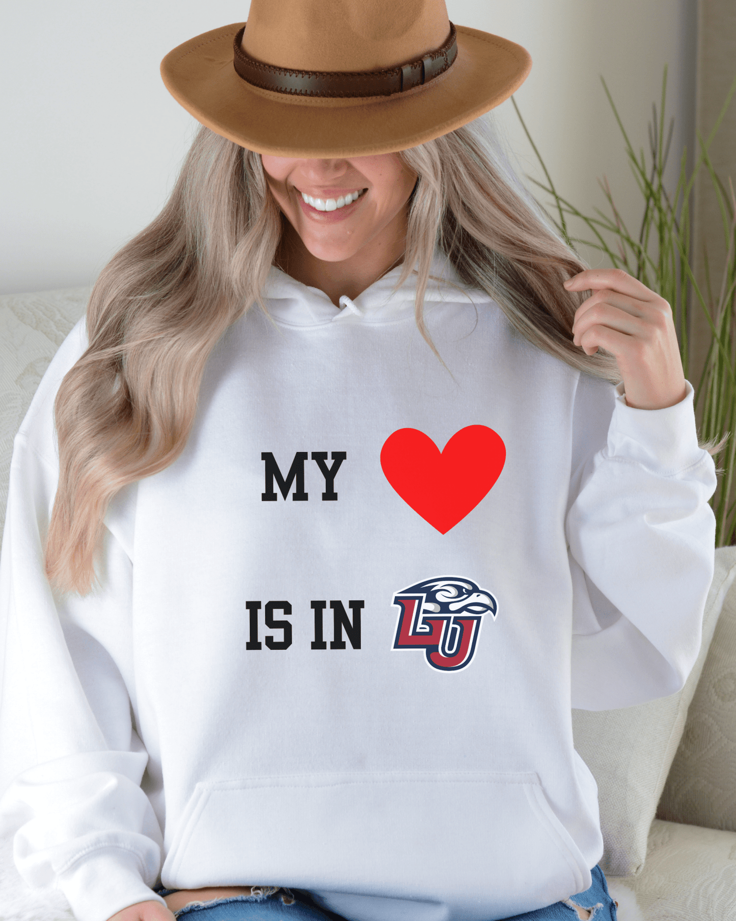 My Heart is in College Hooded Sweatshirt - Tailgate Vibes
